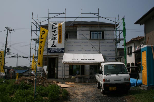 構造見学会の様子・外観風景